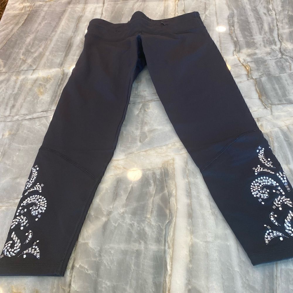 Nancy Rose performance, embellished, yoga, legging. Size medium